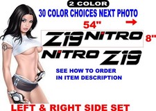 FITS  NITRO Z19 Z 19 BOAT DECALS HULL REPLACEMENT