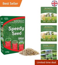 Speedy Lawn Transformation: 1.4kg Hard Wearing Grass Seed for Pet-Friendly Yards 17.85 per kilo