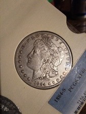1884 S $1 Morgan Silver Dollar