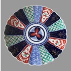 Vintage Antique Imari Porcelain Floral Decorated 12.5" Charger Chop Plate