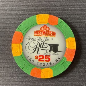 Westward Ho Las Vegas Nevada $25 casino chip Millennium 2000 Puttin' on the Ritz