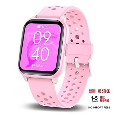 Pink IP68 Fitness Activity Tracker Watch with Sleep Mode