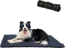 Travel Dog Bed, Portable Waterproof Anti-Slip Dog Camping Bed Mat with Carry