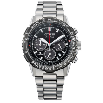 Citizen Silver Mens Chronograph Watch Promaster Sky Navihawk CA4664-60E