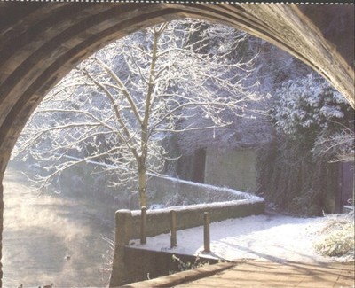 DURHAM, WATERSIDE UNDER ELVET BRIDGE, County Durham - Vintage POSTKARTE