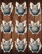 Cute Chubby Bat Die Cut Vinyl Stickers Scrapbooking Laptop Waterbottle