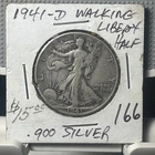 1941-D walking liberty half .900 silver coin
