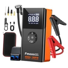 Portable Car Jump Starter with Air Compressor, 4000A 180PSI Car Battery Jumper