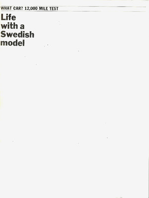 Saab 900 GLS 3-Türer Langzeittest 1979-1980 UK Markt Faltprospekt Welches Auto?