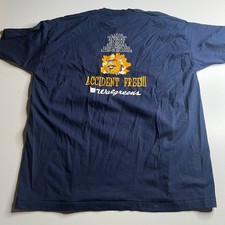 Vintage 1995 Walgreens Safety Award T-Shirt XXL Navy Blue Single Stitch USA Made