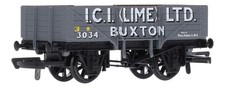R6060 Hornby OO Gauge 5 Plank Wagon 'ICI Lime' 3034 (Pre-Owned)