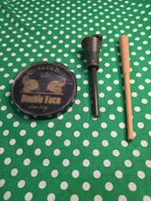 QUAKER BOY DICK KIRBY DOUBLE FACE GLASS SLATE FRICTION TURKEY CALL 2 STRIKERS 