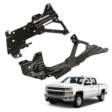 Front Inner Bumper Bracket Set Left and Right Side Black Replacement for 2016
