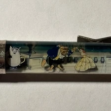 Walt Disney Beauty and the Beast Floaty Pen Animated Movie Film Belle Dances Vtg