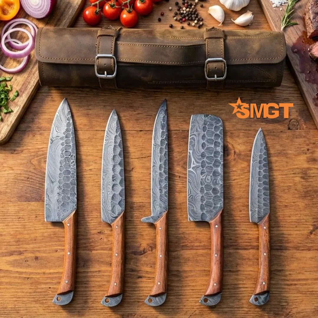 CHEF KNIFE Custom Handmade Damascus Steel Kitchen Knife Gift For Chefs