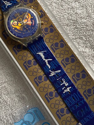 マ*コ様 Swatch オリンピック100周年記念モデル Collector Signed Swatch 1894-1994 One Hundred Years of Olympic