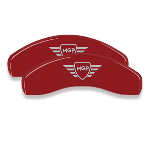1998-1999 Mercedes Benz CL500 Front + Rear Red "MGP" Brake Disc Caliper Covers - Picture 3 of 10