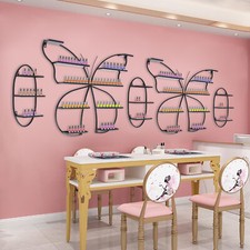 5PCS Butterfly Nail Polish Rack Wall-mounted Nail Polish Storage Rack for Store