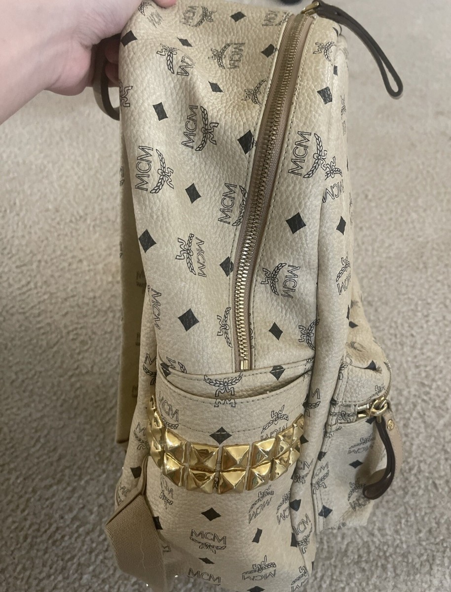 mcm backpack large | eBay