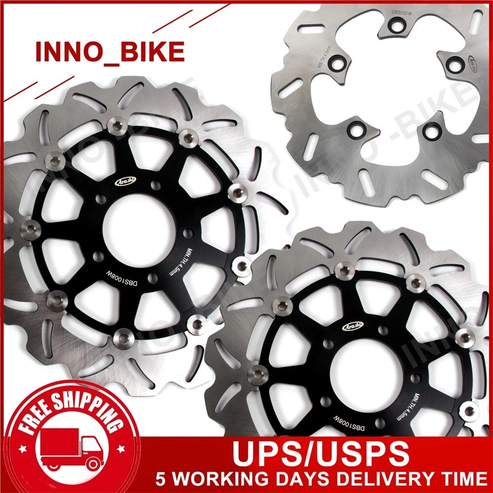 Rotores de freno delanteros traseros para Suzuki GSXR600 GSXR750 2004 2005 GSXR 1000 2003 2004 Foto 2 de 2