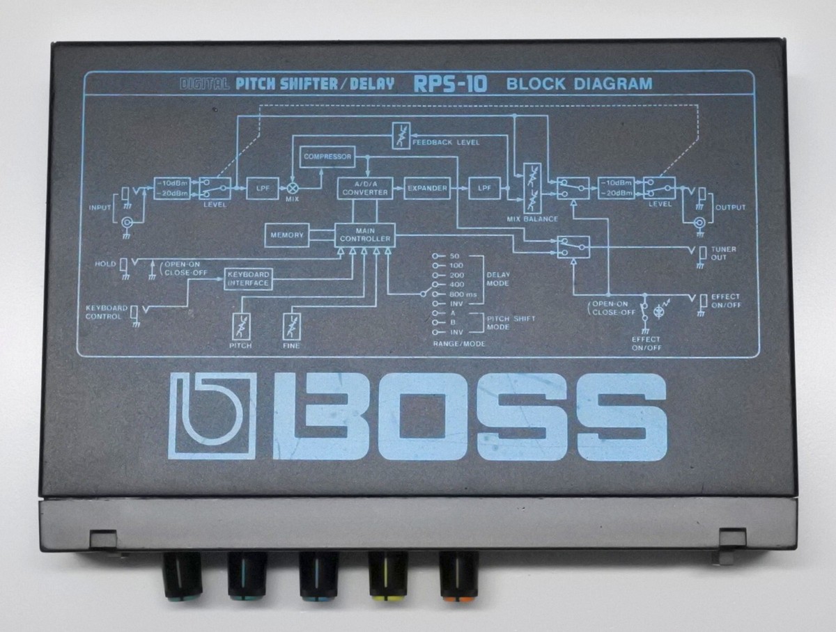 BOSS RPS-10 Digital Pitch Shifter Delay Micro Rack Guitar BOSS RPS-10 Digital Pitch Shifter Delay Micro Rack Guitar