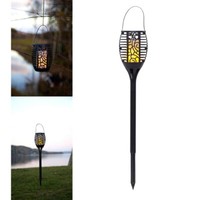 Star Flame Led Solar Fackel Flammen Effekt Tisch Wege Garten AußEn Deko Leuchte