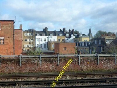 Foto 6x4 Rückseite von Gebäuden an der Walworth Road Bermondsey Der Turm von St. c2015