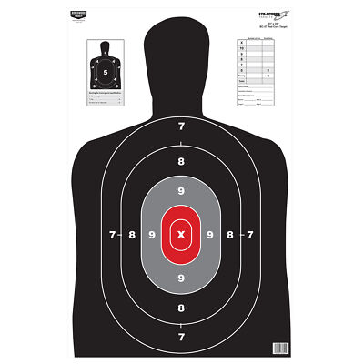 Birchwood Casey BC27 23x35 Eze-Score Paper Targets 100 Pack Red Core Targets