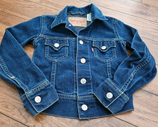 Levis Type 1 Men  s XS Denim Iconic Trucker Men Jacket Gold Stitch Vintage