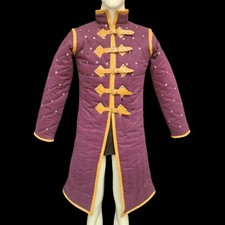 Medieval Gambeson Costume , Thick Padded Gambeson , Sca, Larp ,Event, Costume