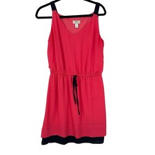 Loft Factory Dress Womens Size Medium layered Drawstring Straps Coquette Fairy