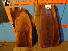 A1542 2, black walnut Live Edge Slabs shelf table bench PLANED KILN DRIED