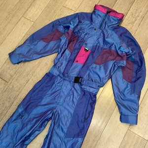 iridescent ski suit