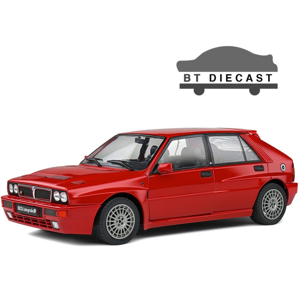 SOLIDO 1991 LANCIA DELTA HF INTEGRALE 1/18 DIECAST CAR ROSSO CORSA