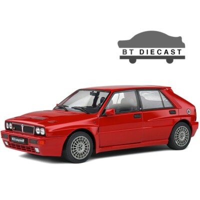 SOLIDO 1991 LANCIA DELTA HF INTEGRALE 1/18 DIECAST CAR ROSSO CORSA RED S1807801