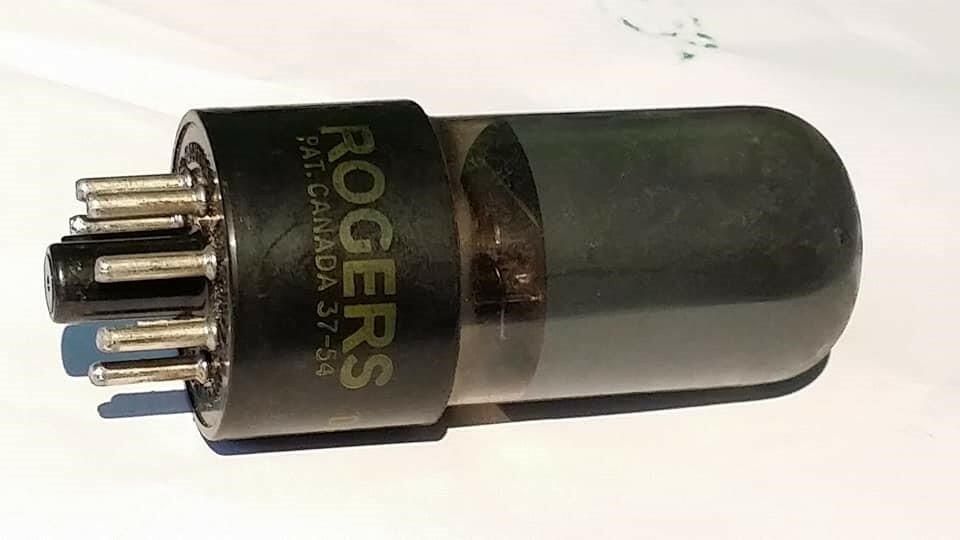 Single Rogers Canada 6V6GT smoked tube, tested