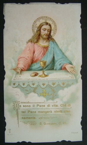 1911 Santino Holy card N° 557 PRIMA COMUNIONE
