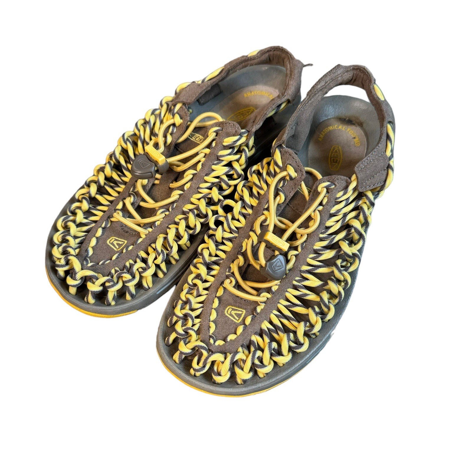 Keen Uneek sandali da trekking scarpe donna (impermeabili) US 7 giallo e grigio