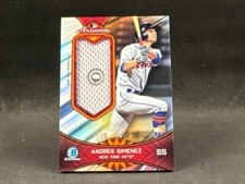 2019 BOWMAN CHROME ANDRES GIMENEZ AFLR-AG ARIZONA FALL LEAGUE STARS RELIC 3/99