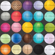 12x Round 12" Color Paper Lanterns Light Wedding Birthday Party Event Decoration