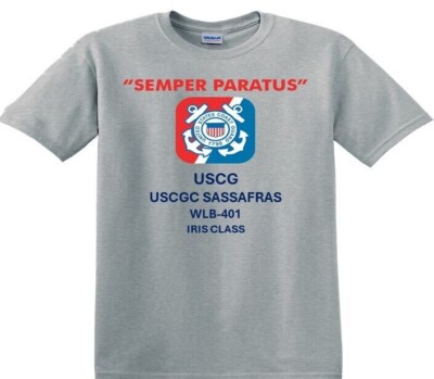 USCGC SASSAFRAS  WLB-401* IRIS CLASS *SHIRTS.USCG OFFICIALLY LICENSED