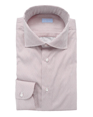 NWT IL SARTORE NAPOLI by VINCENZO DI RUGGIERO SHIRT burgundy 40 15 3/4