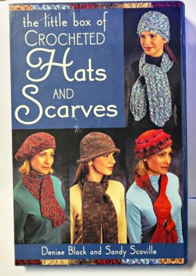 The Little Box of Crocheted HATS and SCARVES PATTERNS Sealed New