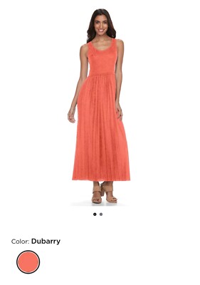 open lace back dress Summer Dresses for Women 2025 Spaghetti Straps Sleeveless Color Block Pleated  Maxi Dress High Waist Aline Flowy Dress Orange at Amazon Women's Clothing  store main image 1