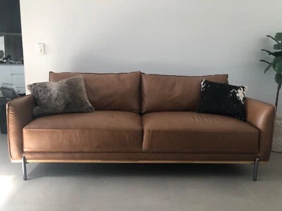 Nick Scali Leather Couch X 2 Sofas Gumtree Australia