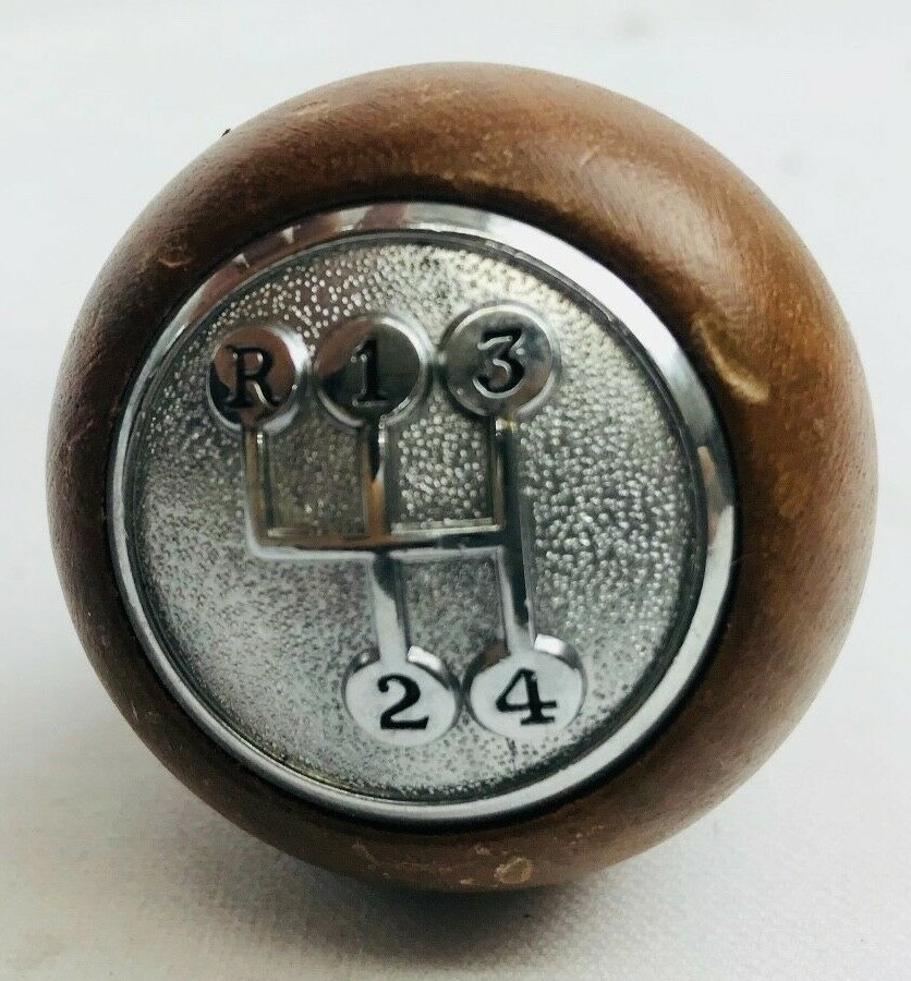 ウッドスカルプチャー/70‘sビンテージ Vintage Cal Custom Woody Shift Knob 4-Speed '60s-'70s Muscle USA