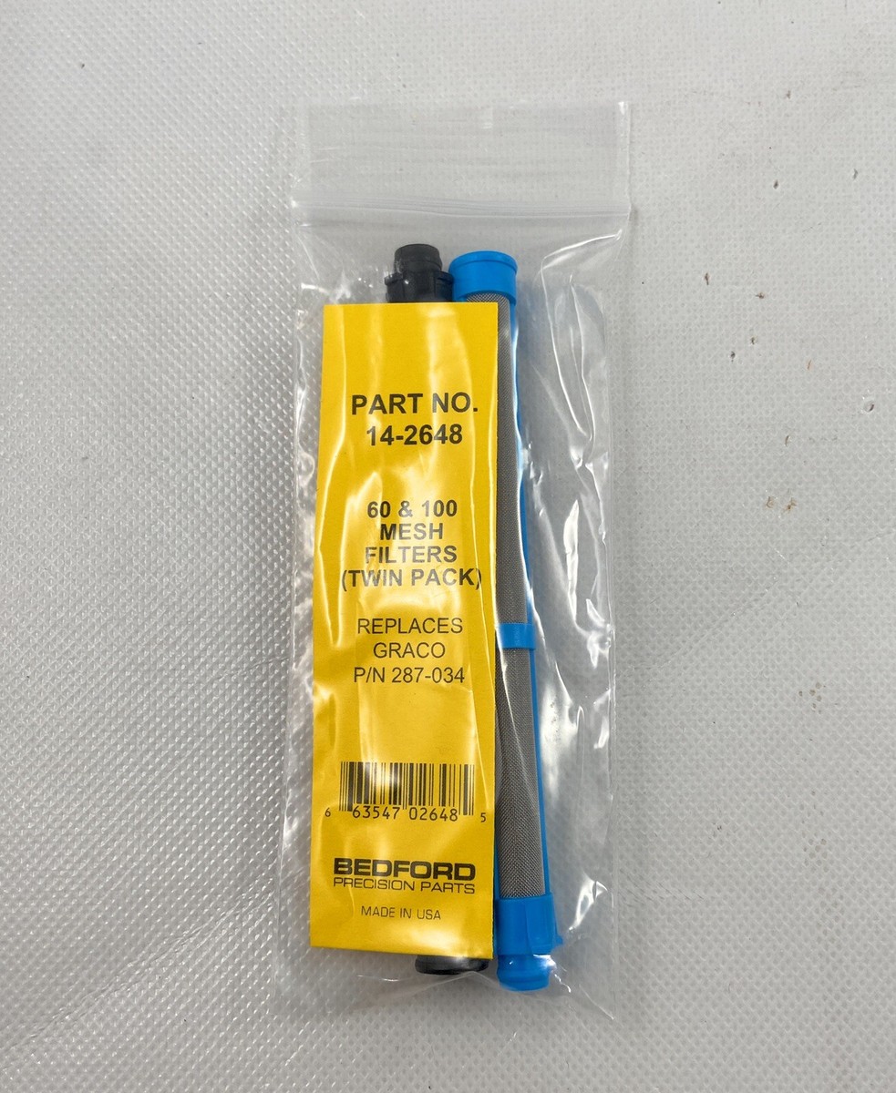 Bedford Precision Gun Filter 100M Blue - Replacement For Graco 19Y-356 Spray Equipment - View #2