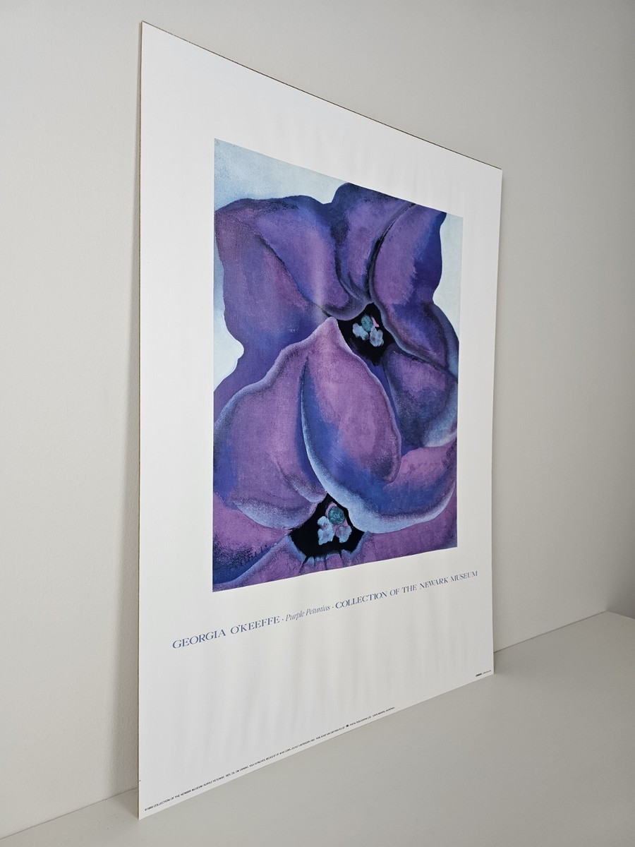 Black and Purple Petunias/オキーフ/ポスター Georgia O'Keeffe's O'Keefe-Black and Purple Petunias Canvas