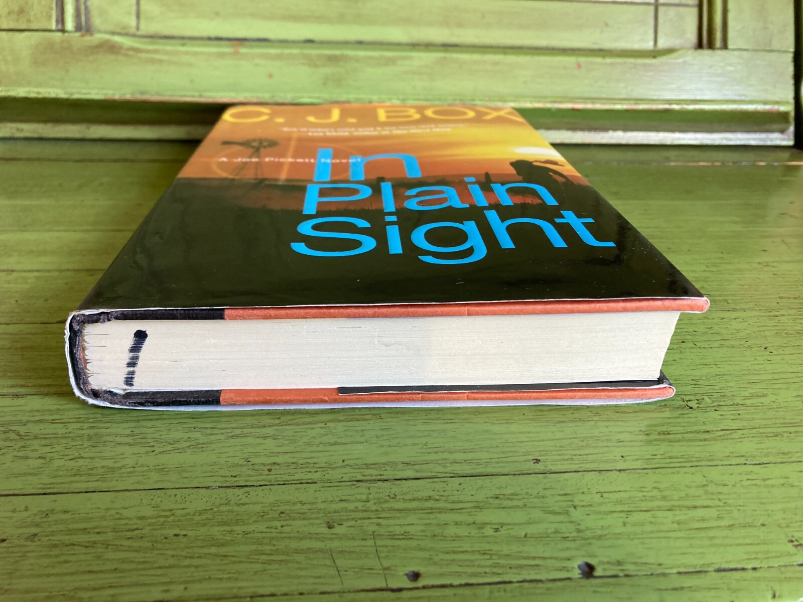 C. J. Box In Plain Sight Joe Pickett Series Hard Cover DJ Very Good