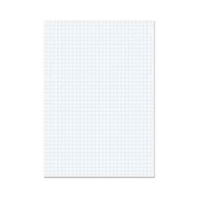 RHINO A4 Loseblattpapier, 7 mm quadratisches Papier, 500 Blatt / 1000 Seiten, ungelocht
